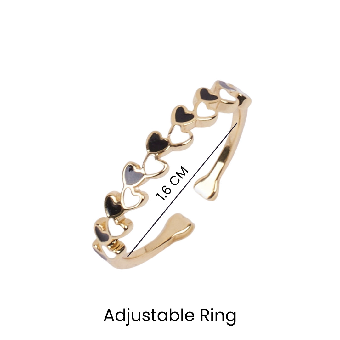 Aarna Black And White Enamel