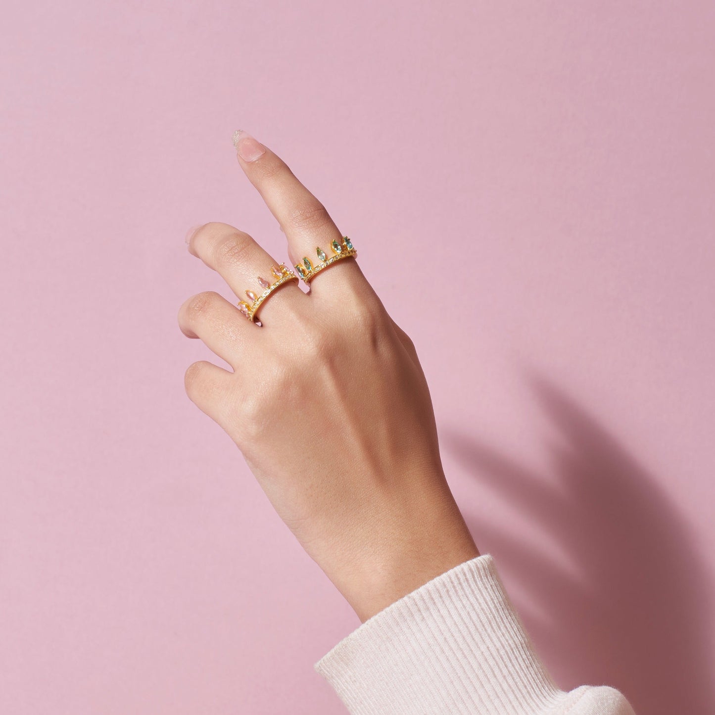 2 in 1 Baguette diamond Ring