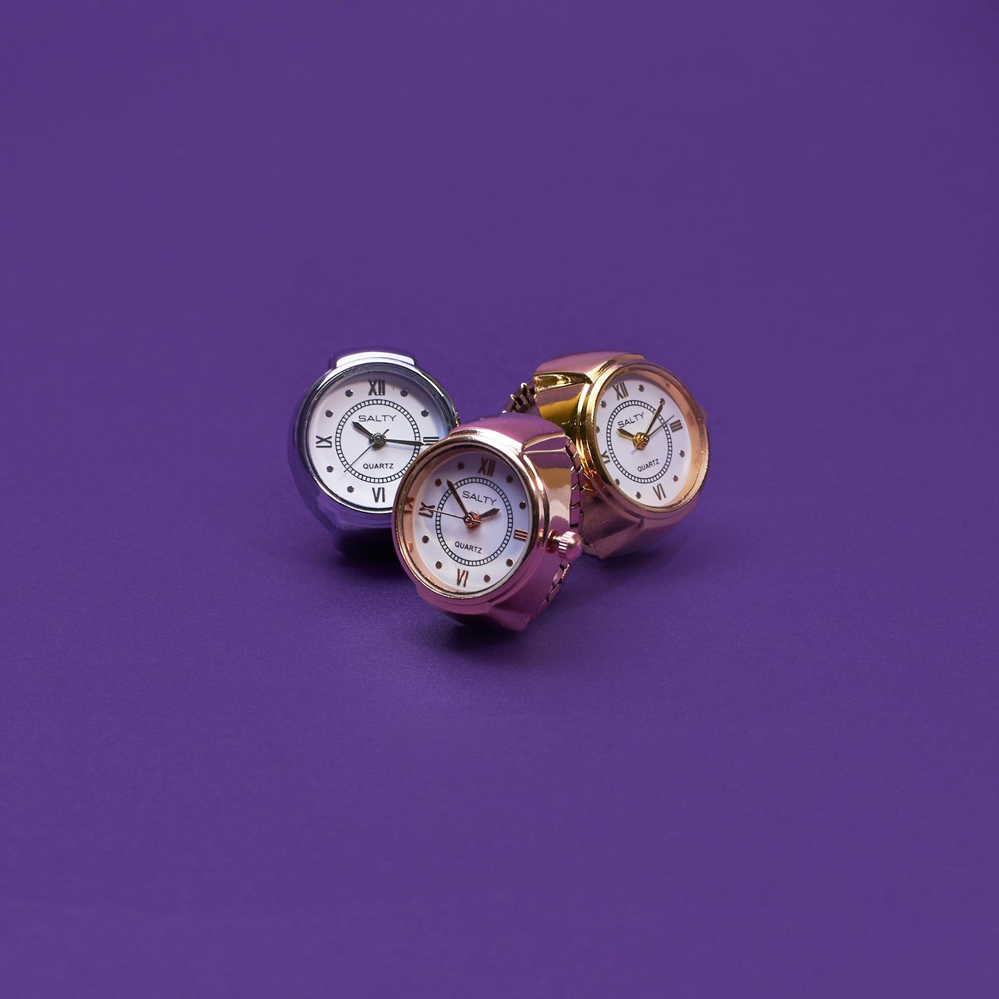 Girl Boss Salty Watch Ring - Silver