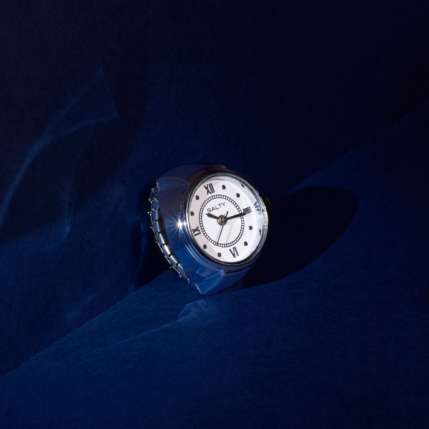 Girl Boss Salty Watch Ring - Silver