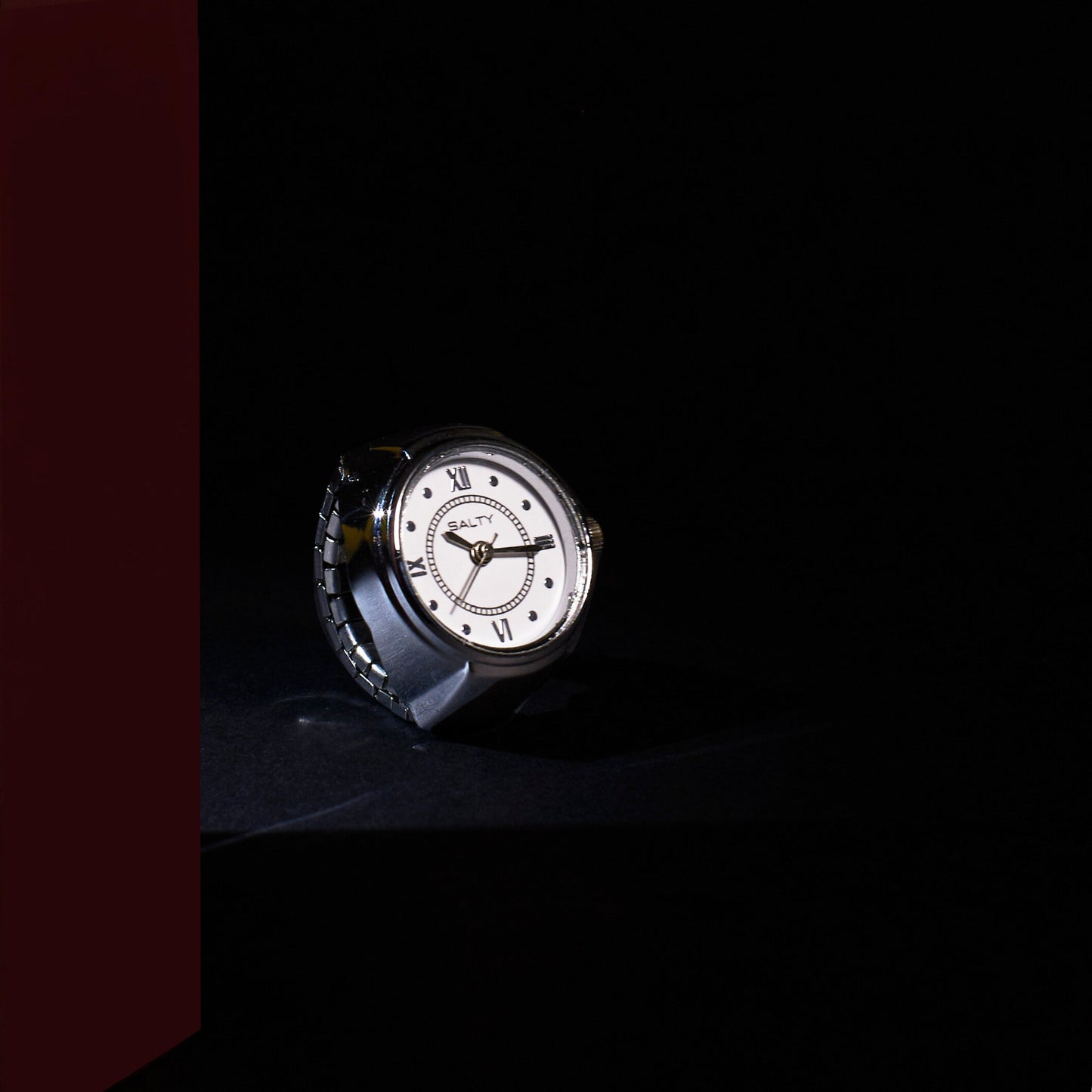 Girl Boss Salty Watch Ring - Silver