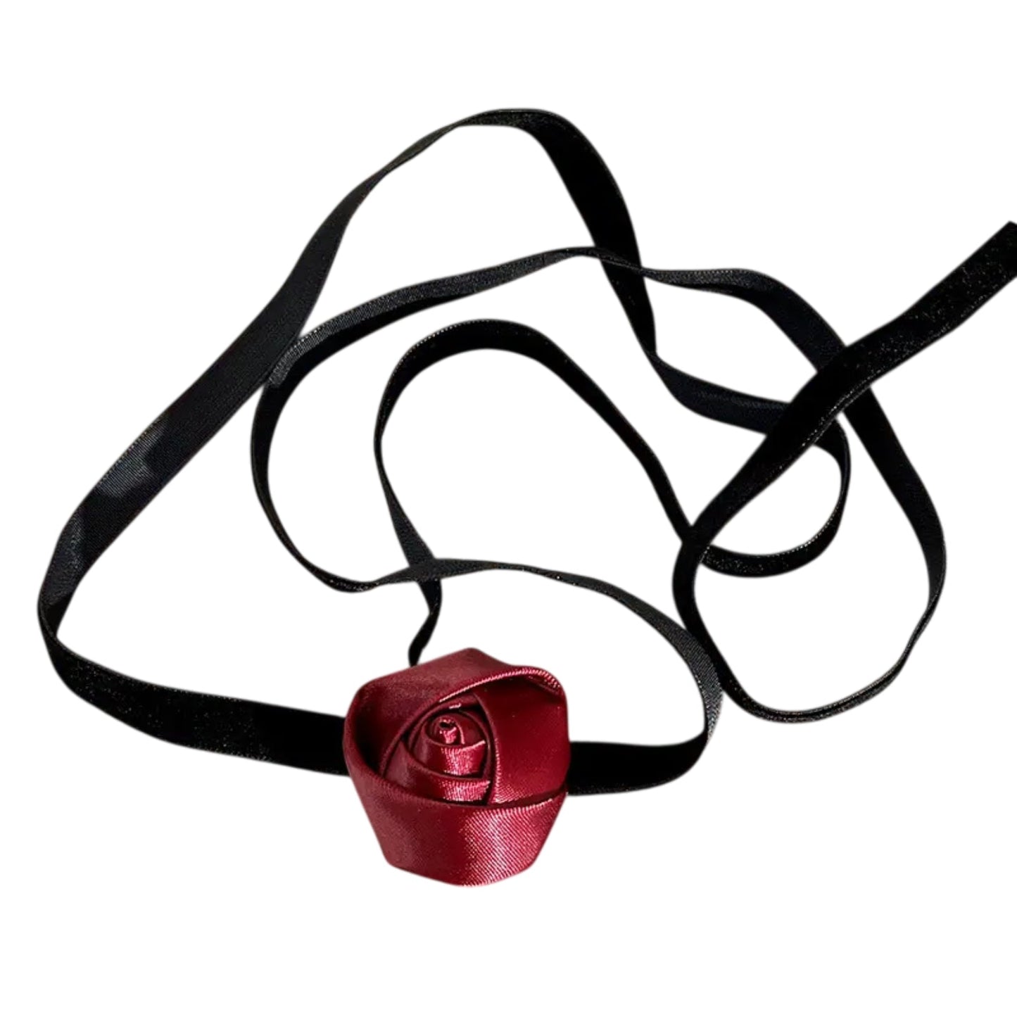 2-in-1 Noir Rose Hair Tie/Choker