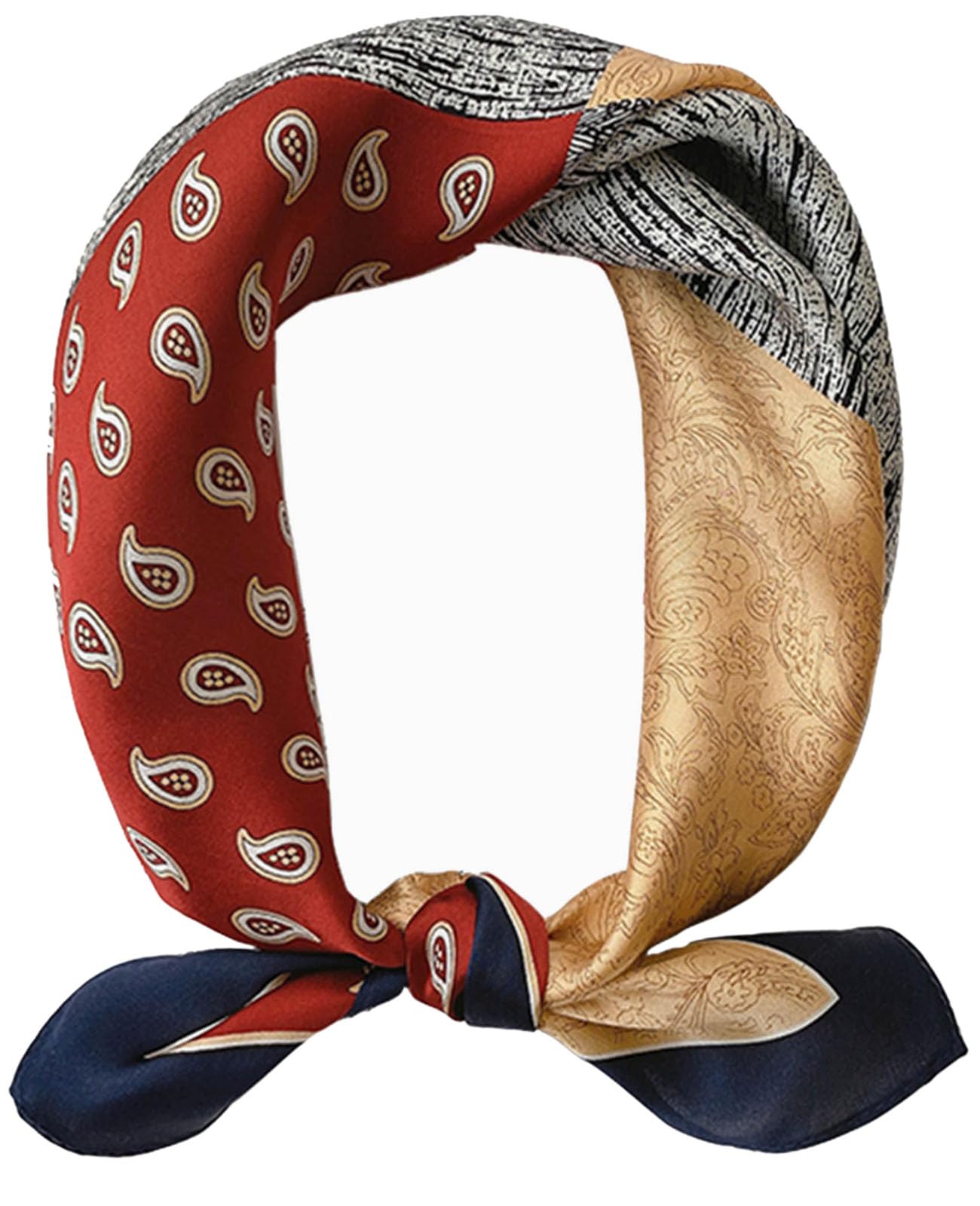 Abstract Print Square Scarf For Women