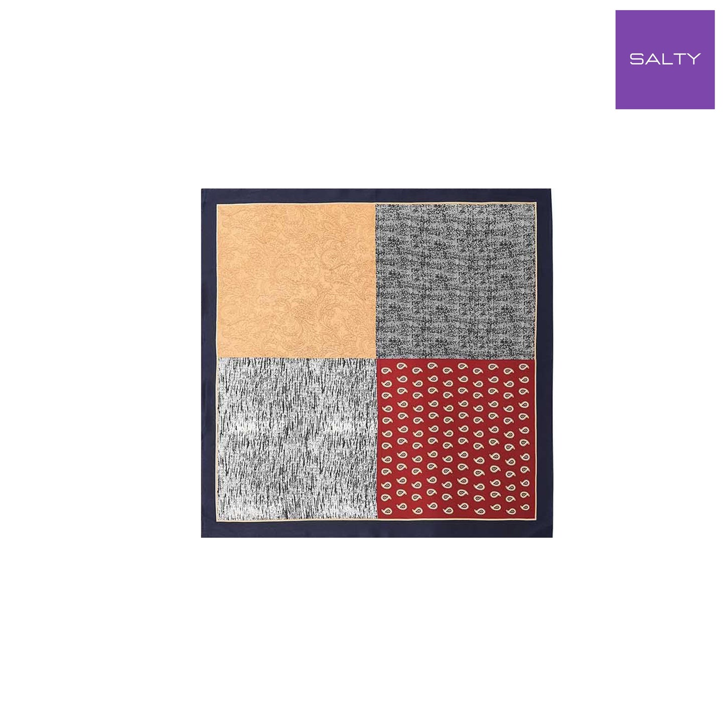 Abstract Print Square Scarf For Women
