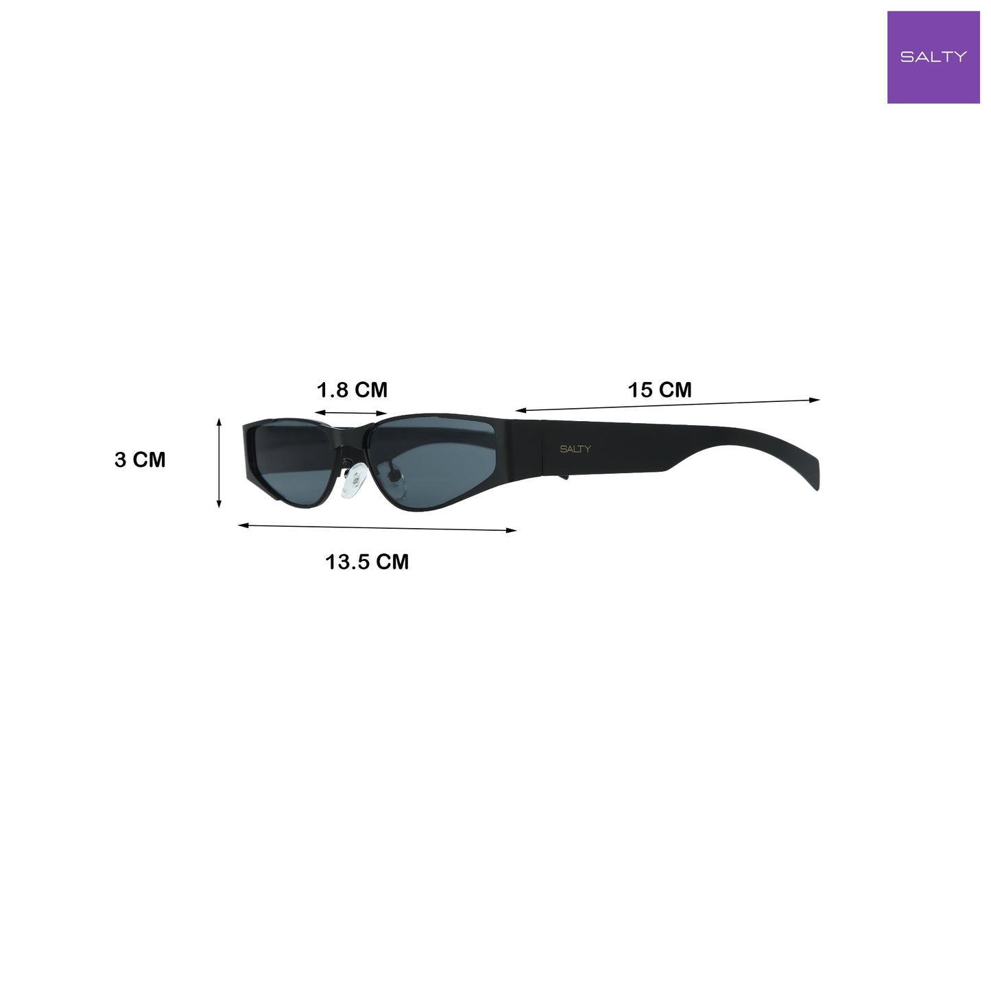 Aespa Black Oval Sunglasses
