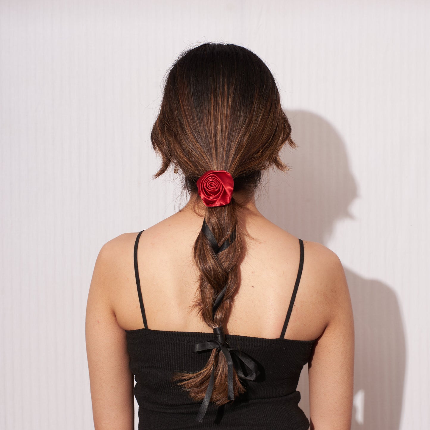 2-in-1 Noir Rose Hair Tie/Choker