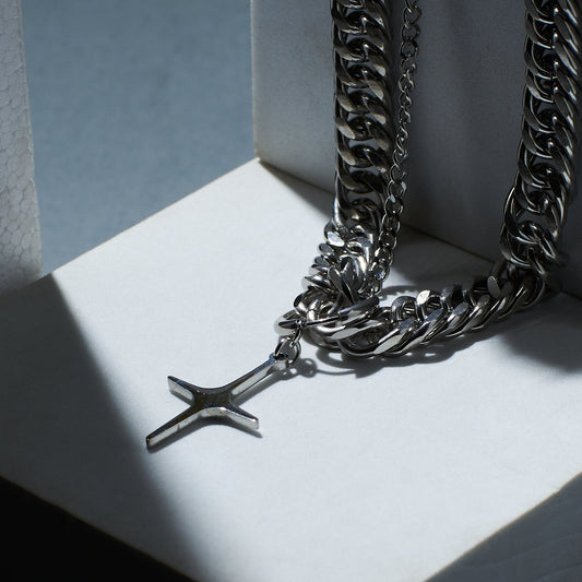 2 in 1 Starstruck Silver Necklace and Earring