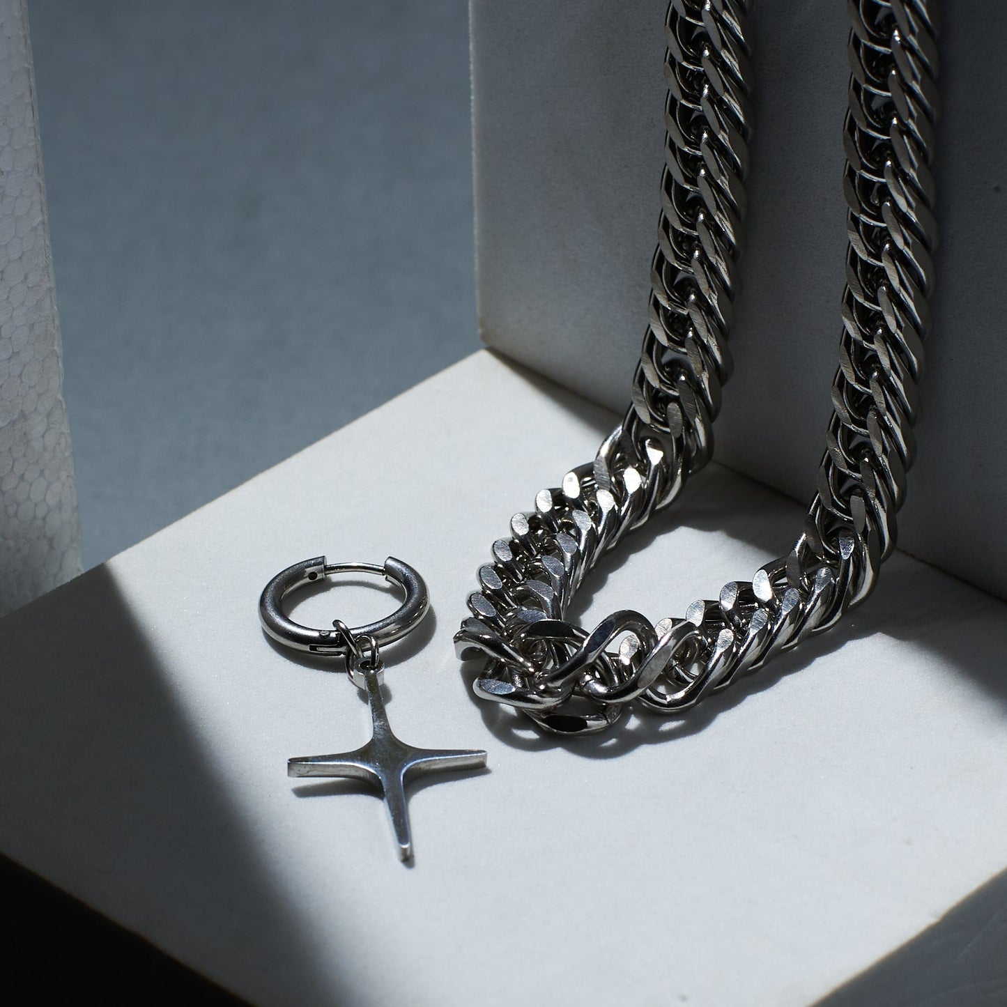 2 in 1 Starstruck Silver Necklace and Earring